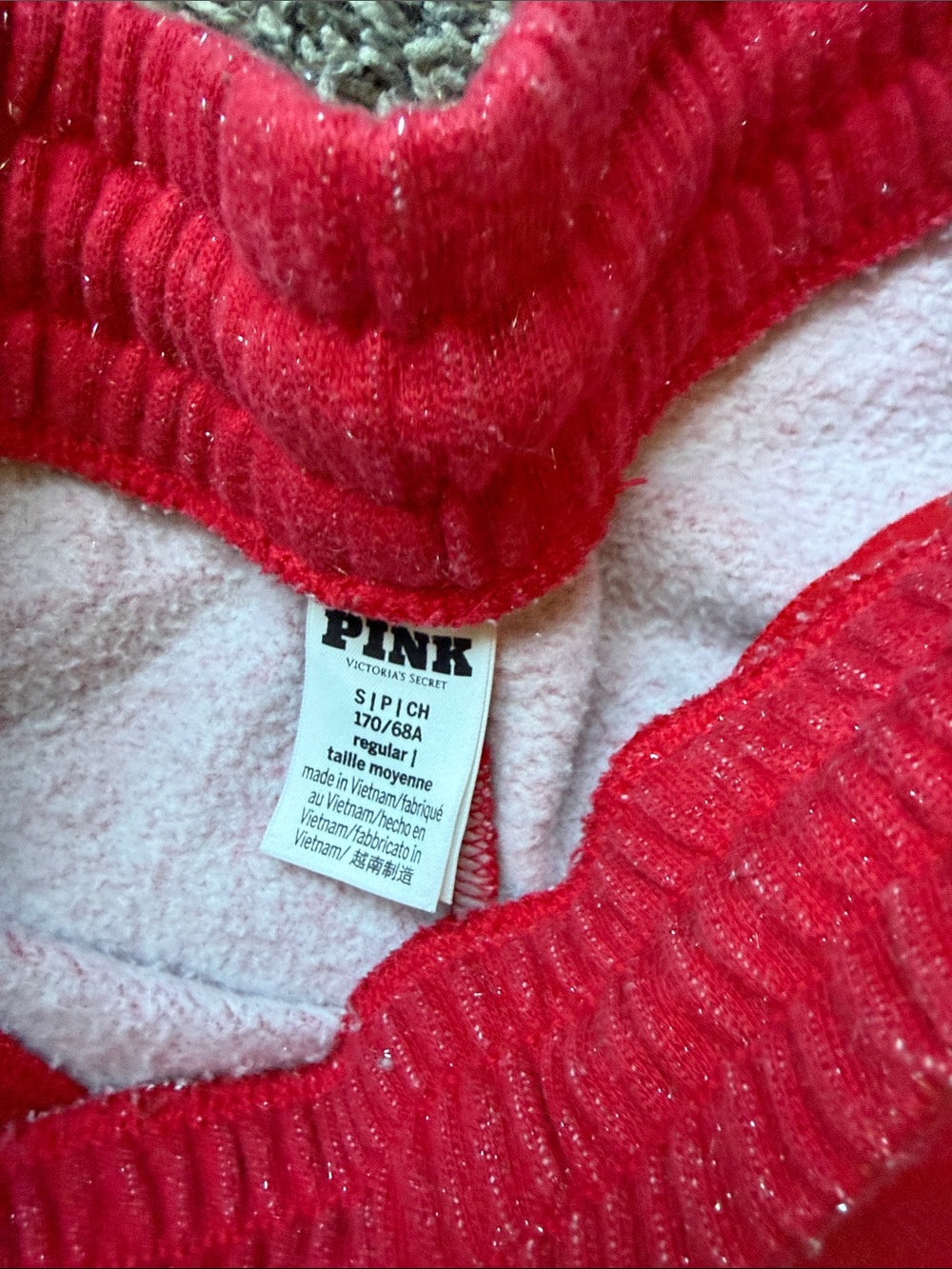 PINK Victoria's Secret Fuchsia Pink Hooded Sweatshirt & Lounge Pants Set - Picture 3 of 8